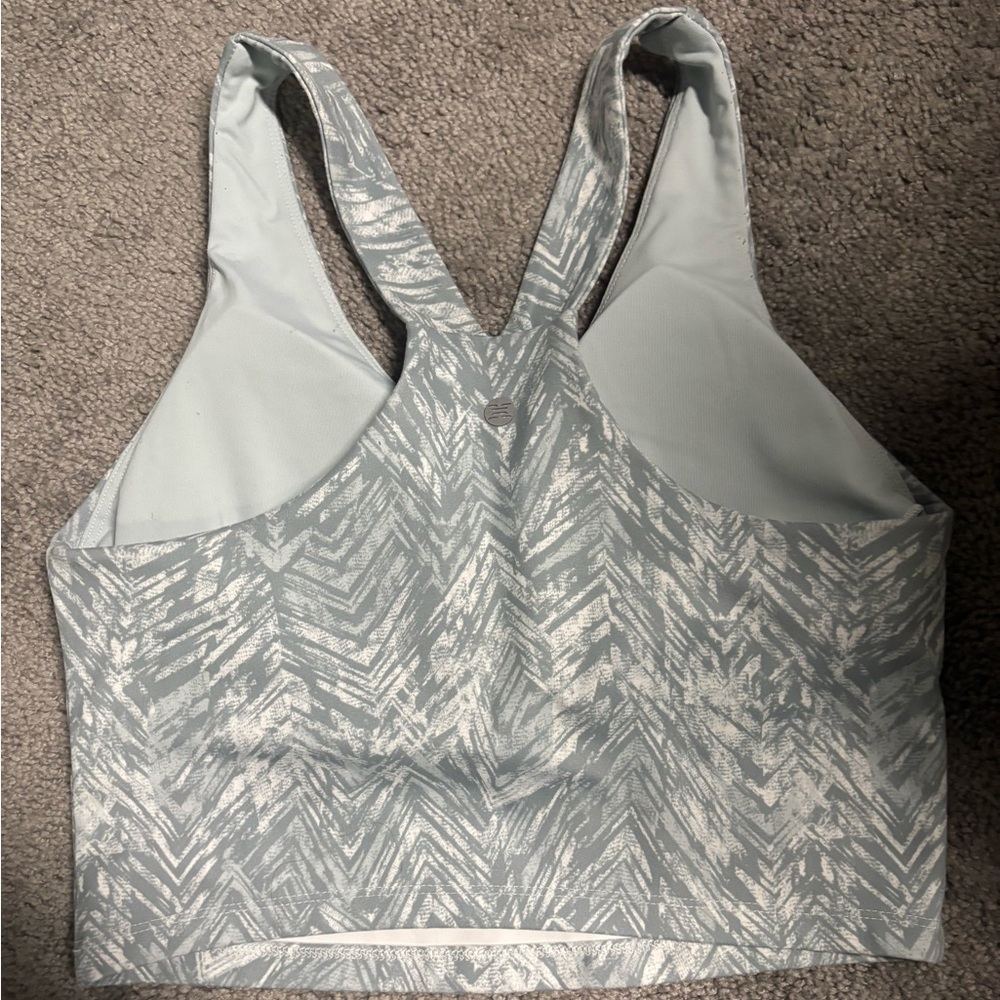 Sporty Patterned Tank Top/ Sports Bra - Picture 2 of 4